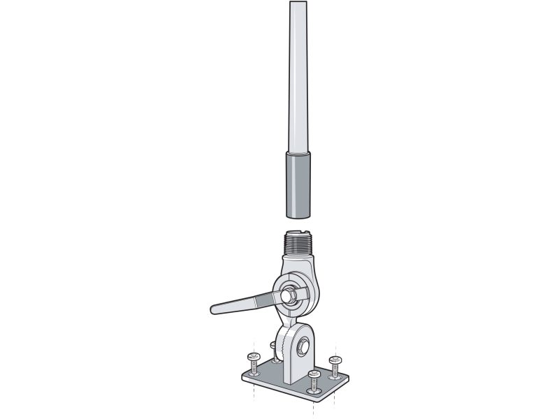Mount the antenna