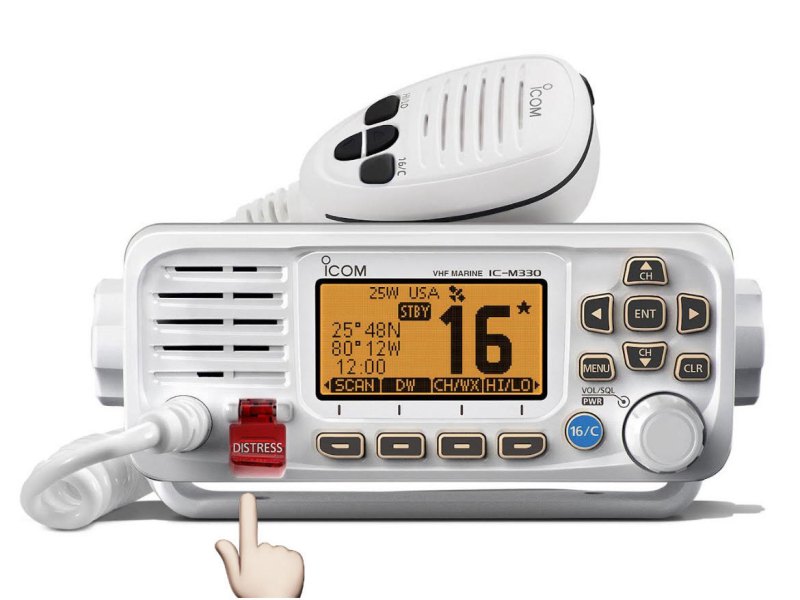 Activating DSC on a VHF radio
