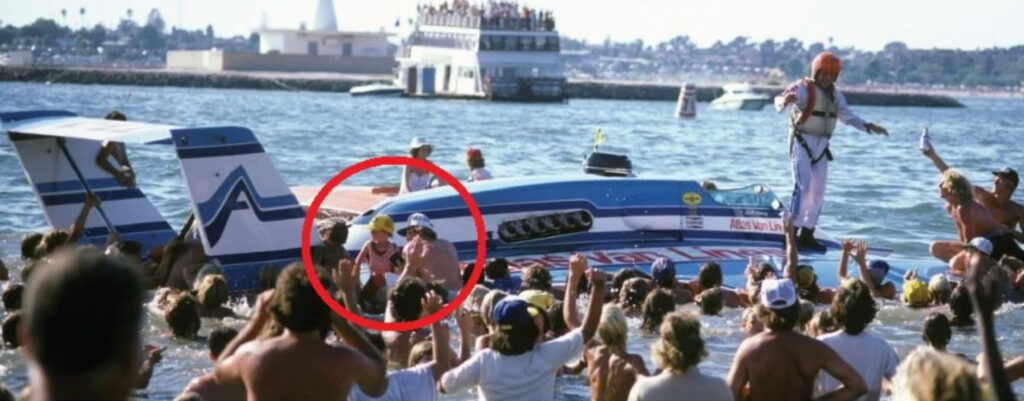 Hydroplane after a race