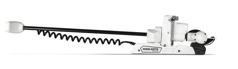 Minn Kota Riptide Instinct Quest trolling motor stowed away