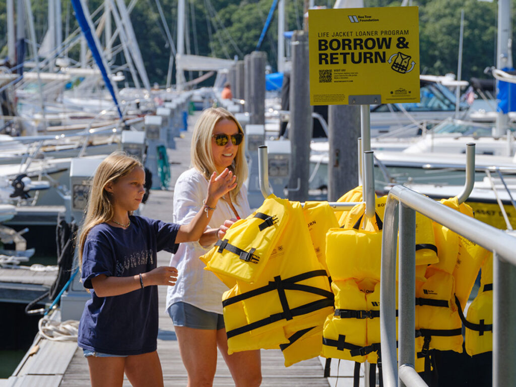 Borrowing life jackets