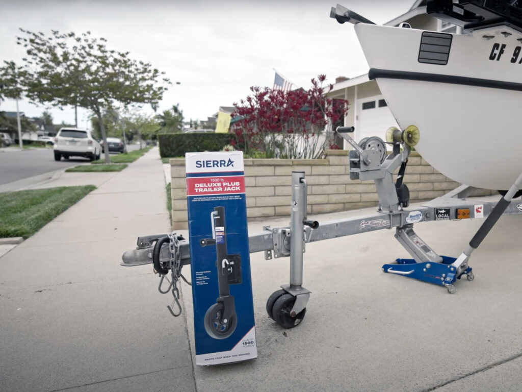 Installing a new trailer jack