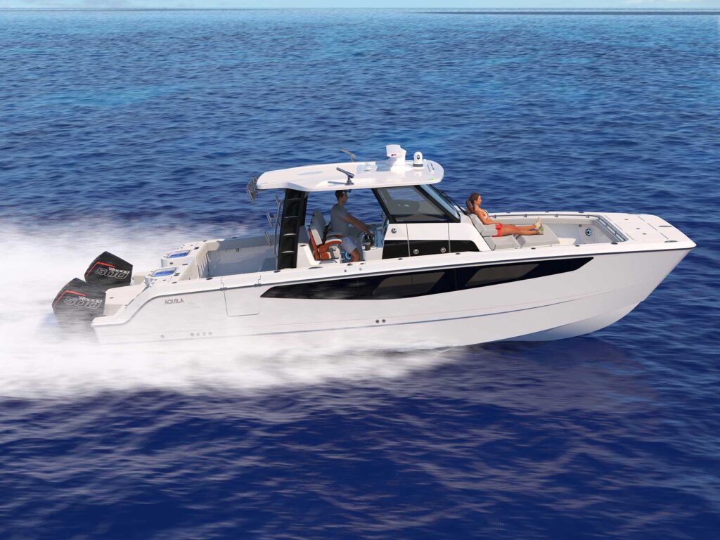 Aquila 36 Molokai running offshore