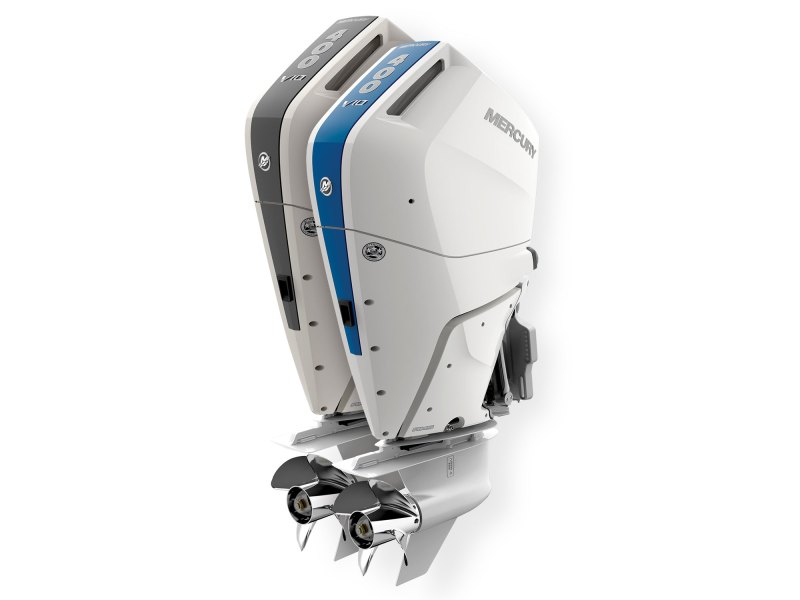 Mercury Marine outboards with color accents