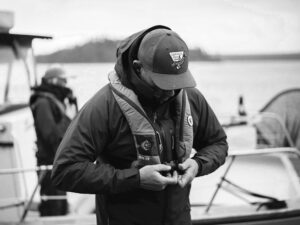 Putting on a PFD