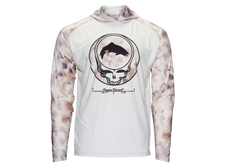 Simms fishing hoodie made with Grateful Dead