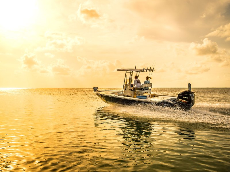 Pathfinder 2300 HPS at sunset