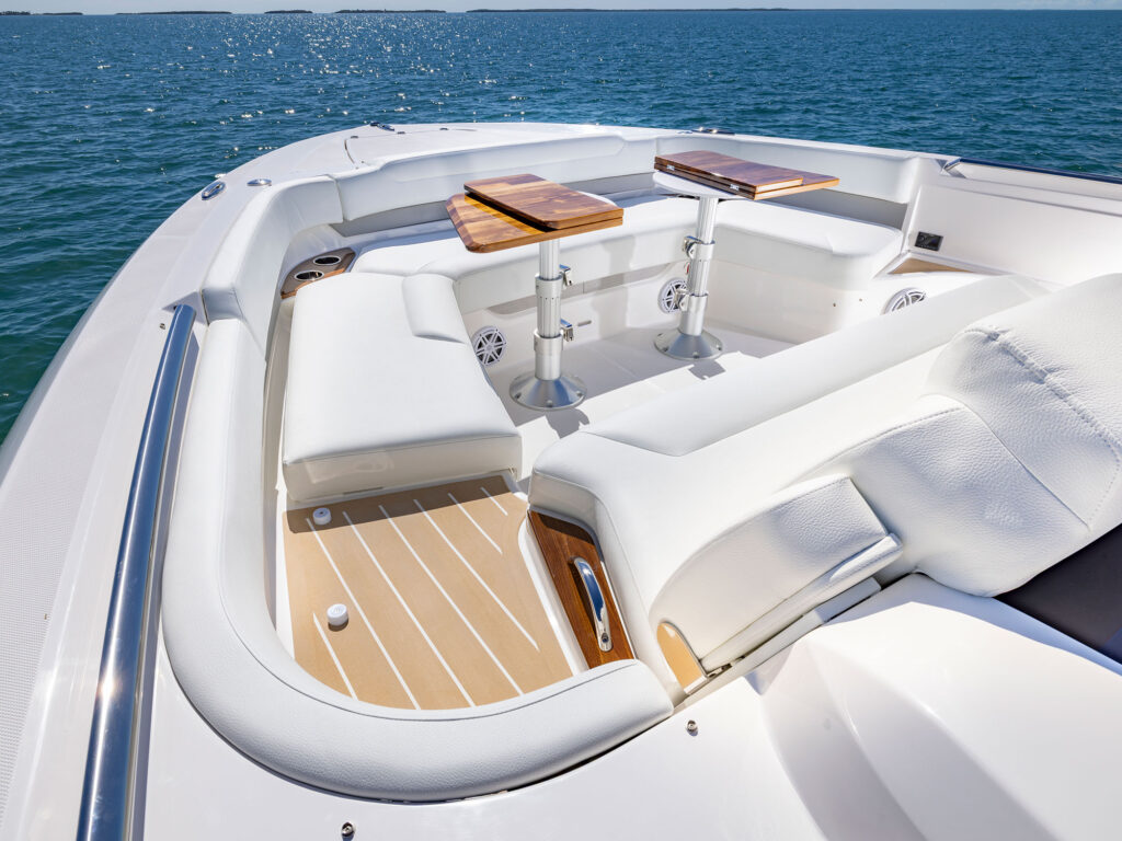 Tiara 56 LS bow seating