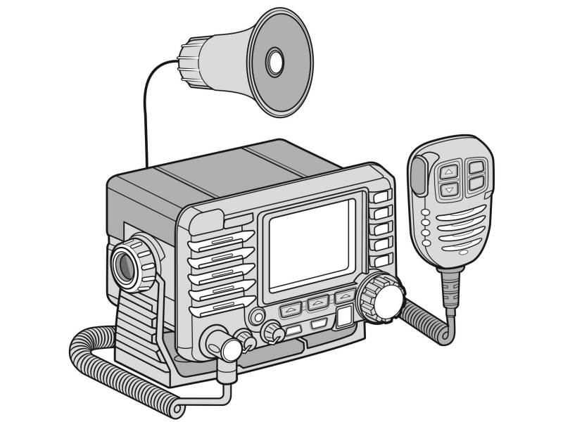 Connect the loud hailer