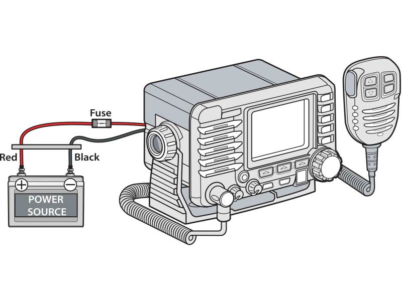 Power up the VHF