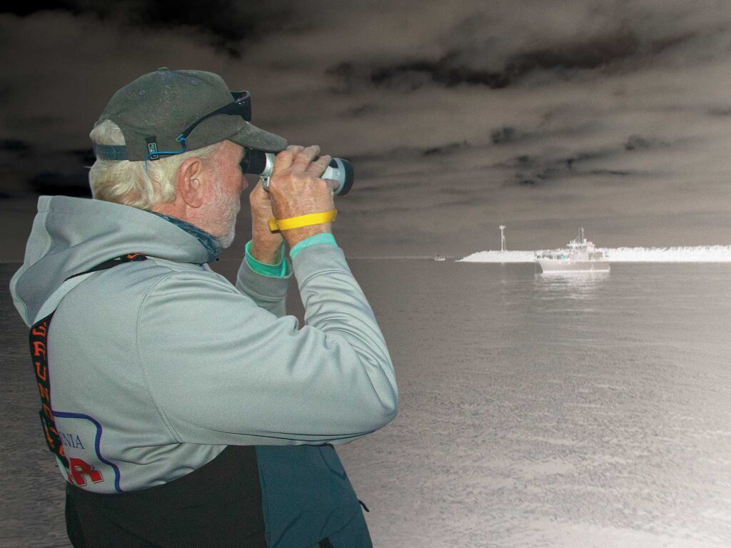 Ocean Scout Pro being used at night