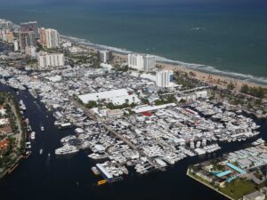 Displays at the Fort Lauderdale Boat Show