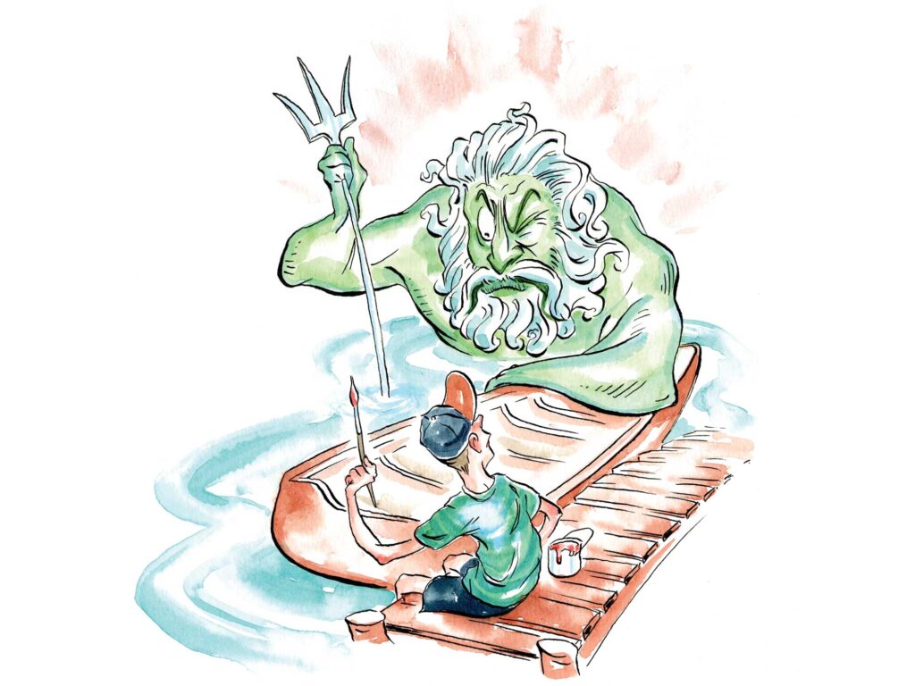 Neptune curses unnamed boats