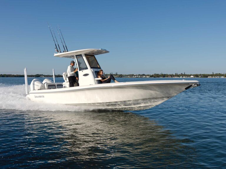 Shearwater 270 SS Open Carolina running smoothly