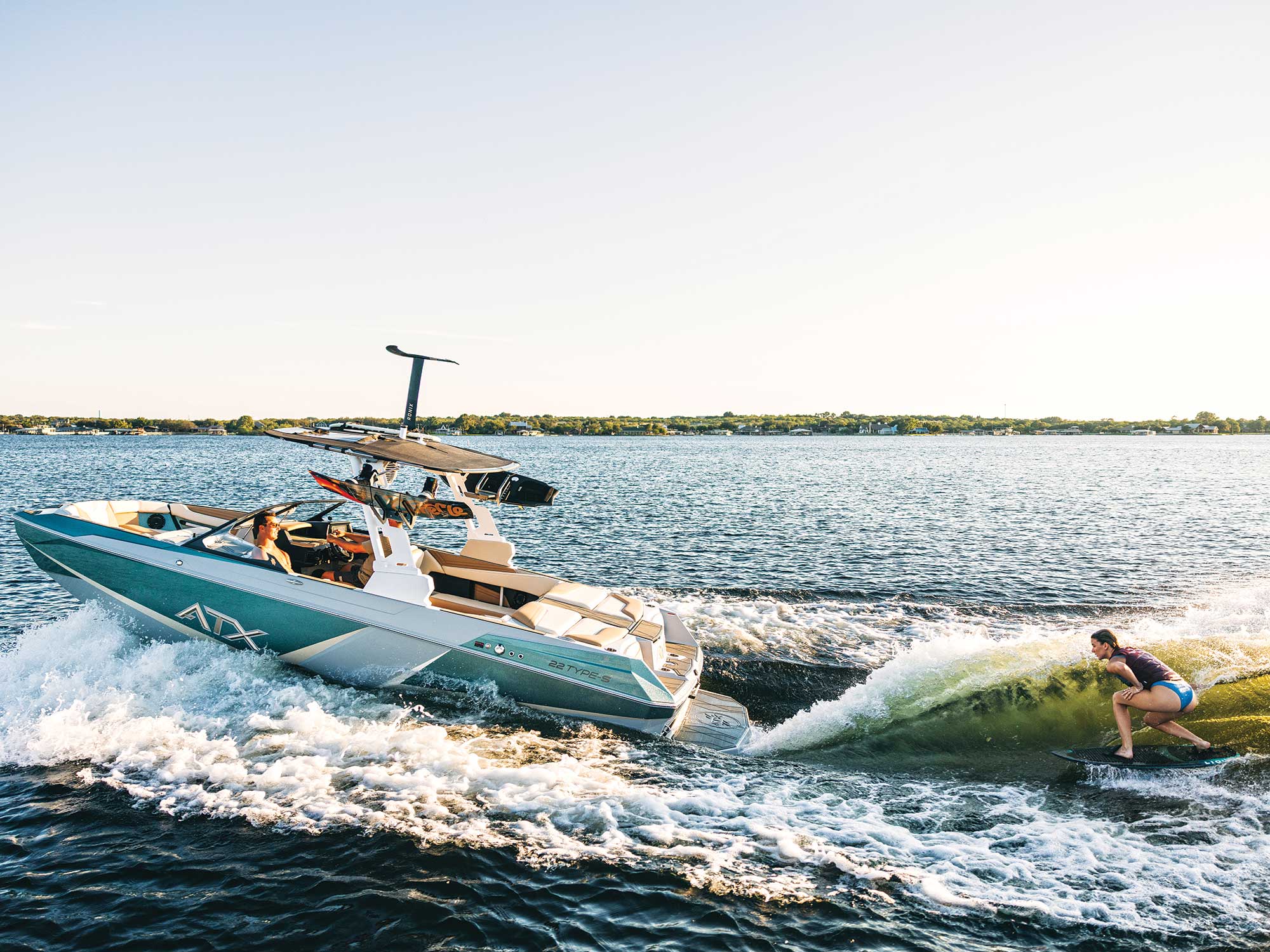 ATX 22 Type-S wakesurfing