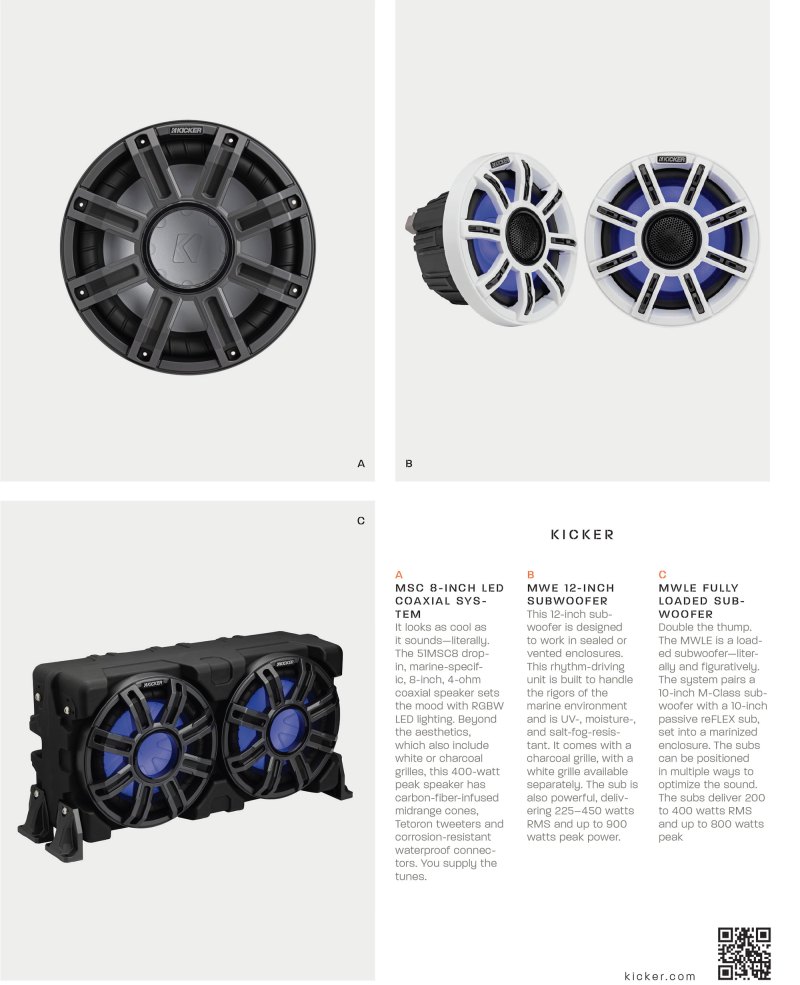 New Kicker speakers
