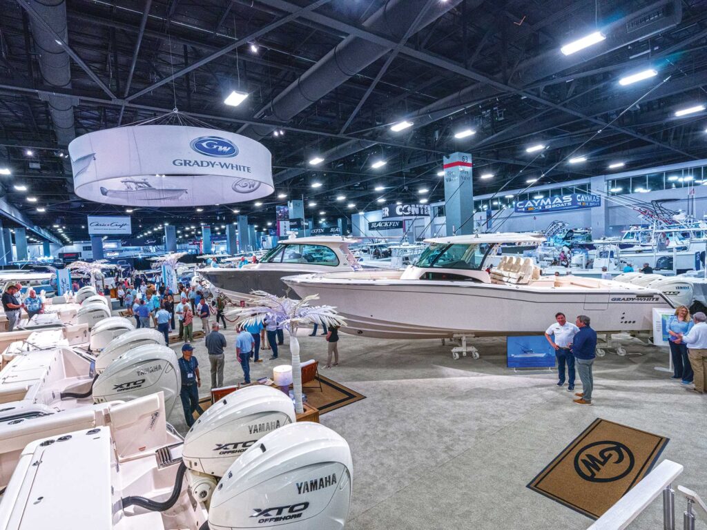 Boat show with new models
