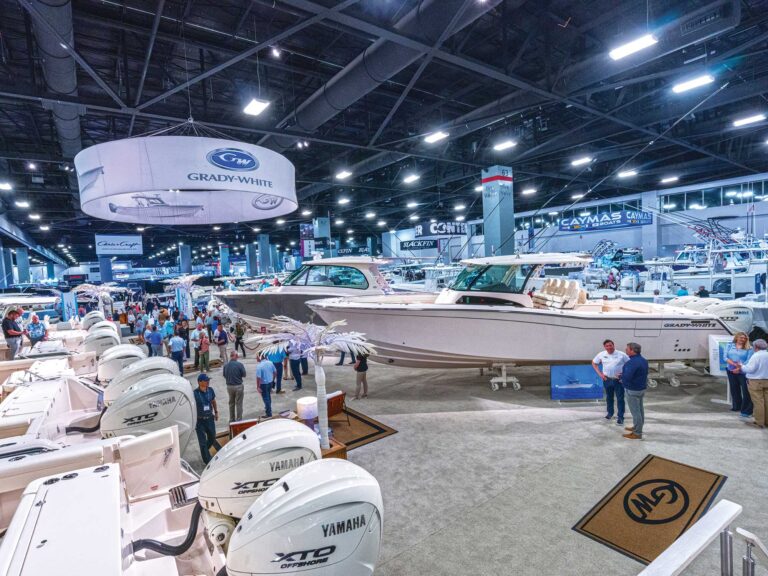 Boat show with new models
