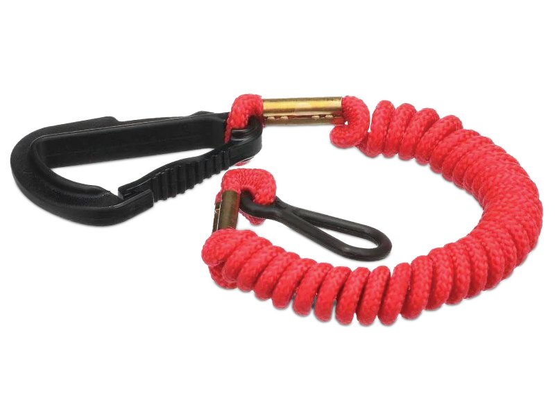 Engine cut-off lanyard