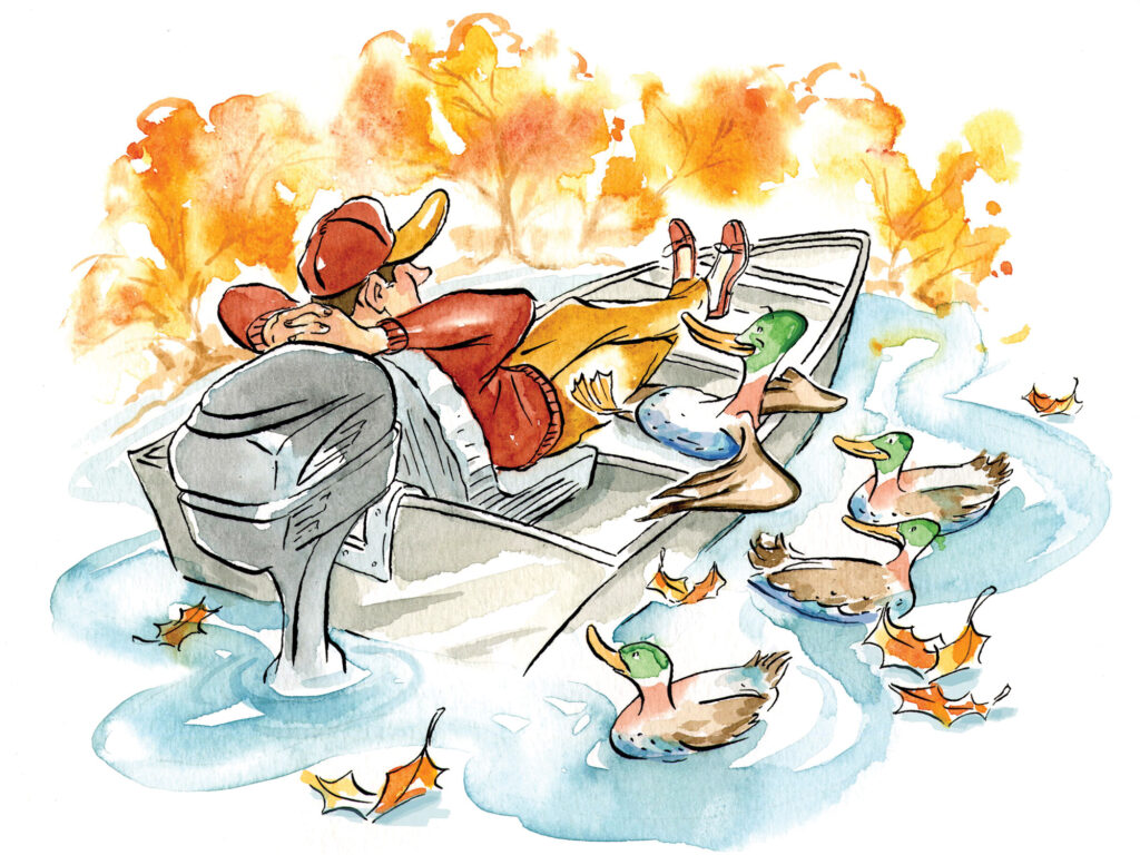 Boating in the fall and winter