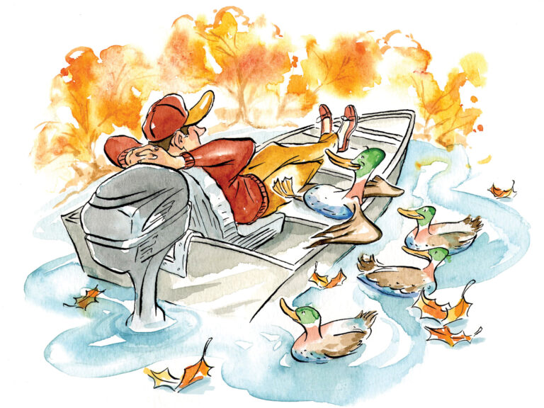 Boating in the fall and winter