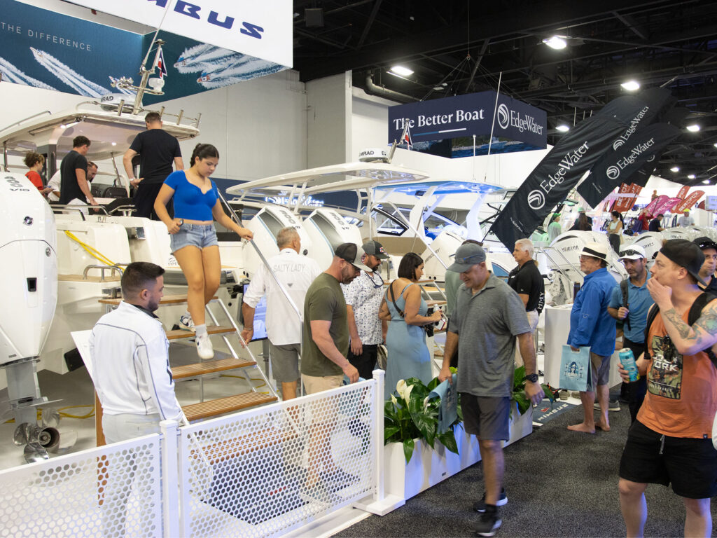 Miami Boat Show displays