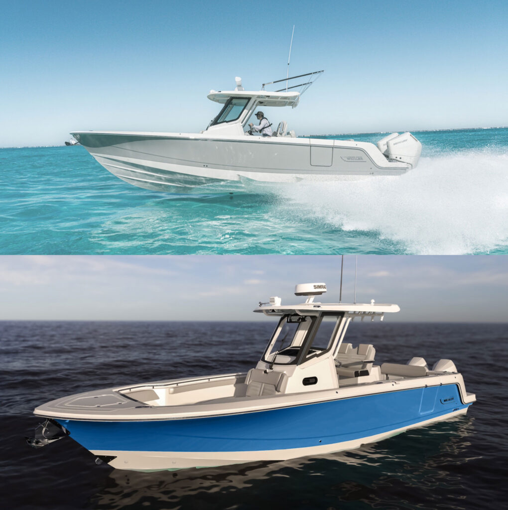 Boston Whaler Outrage models at MIBS