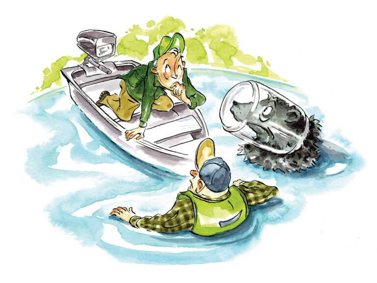 Boating adventure on the lake