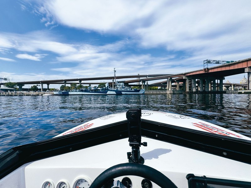 View from the helm