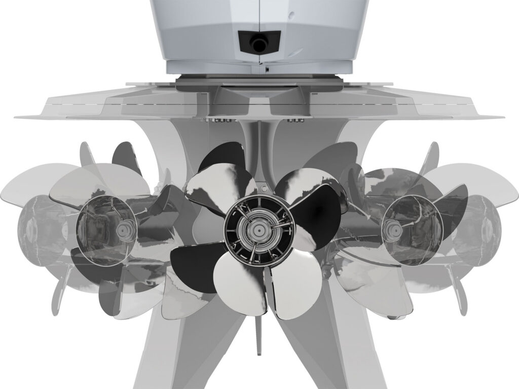 Mercury contra-rotating propsets