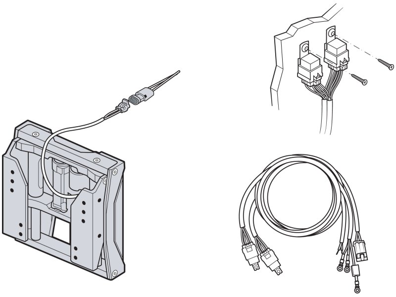 Running wiring for jack plate