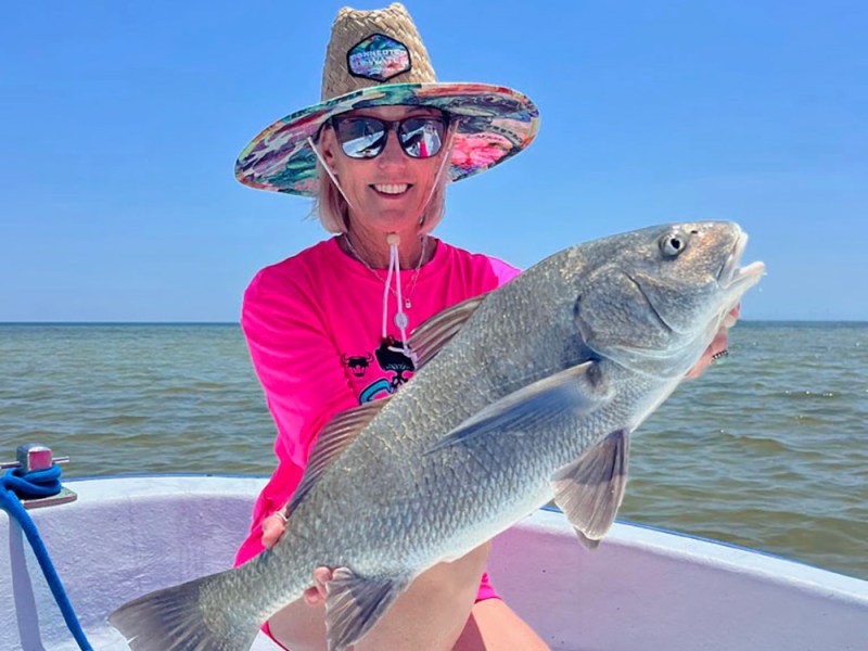Cory Redwine with drum