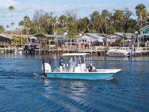 Cruising the river in Homosassa