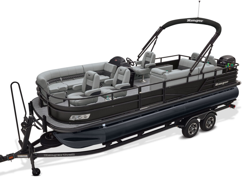 Ranger 223FC on a trailer