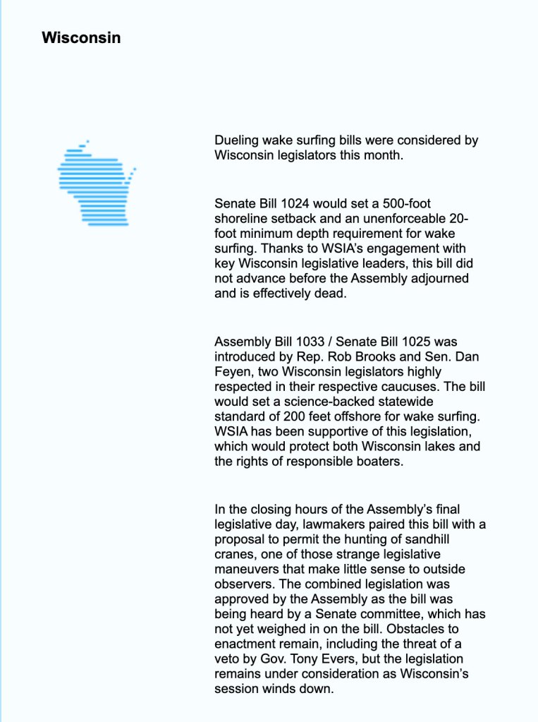 WSIA Wisconsin laws