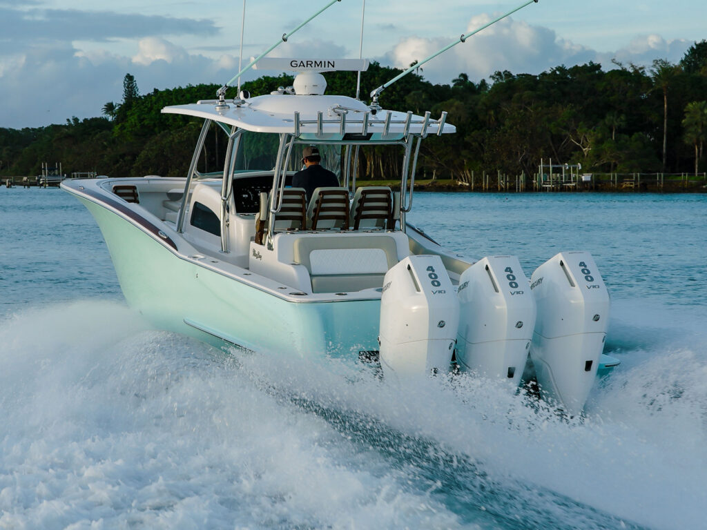 Mag Bay 38 Center Console engines