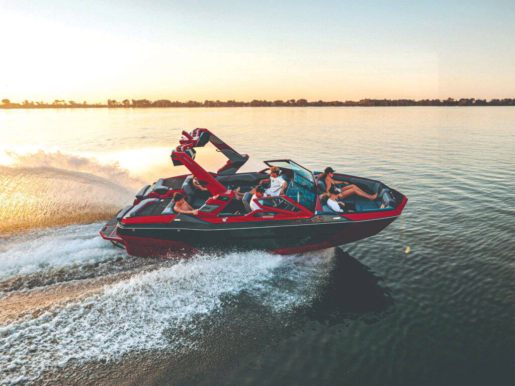 MasterCraft X22 on the lake