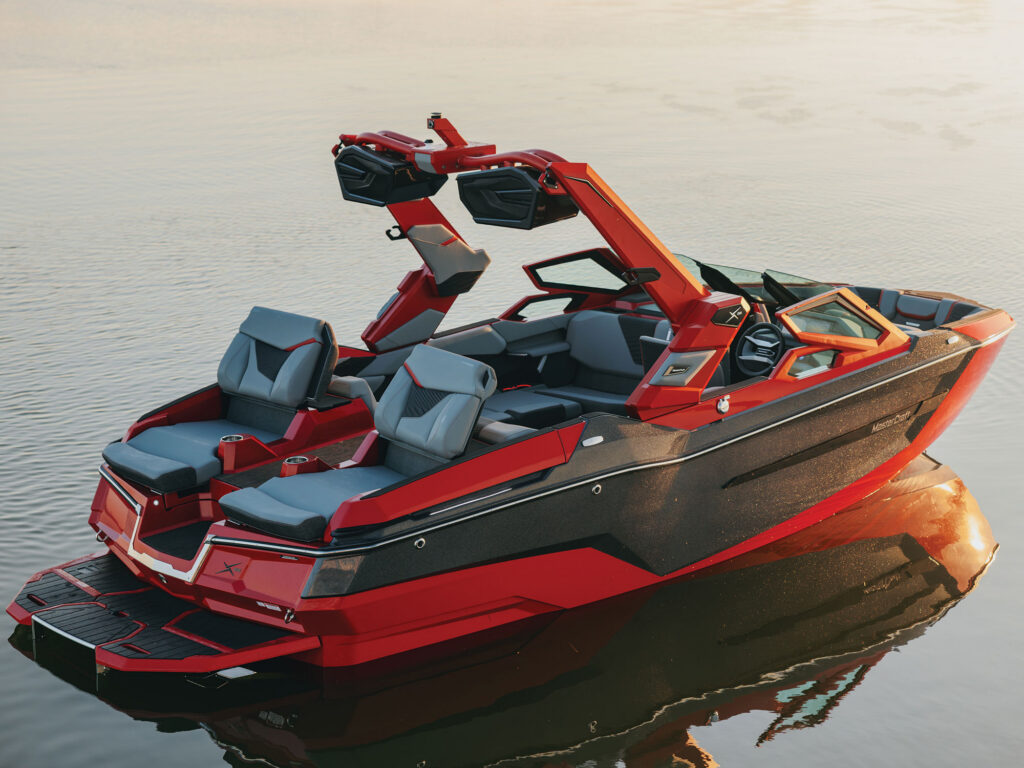 MasterCraft X22 at sunset