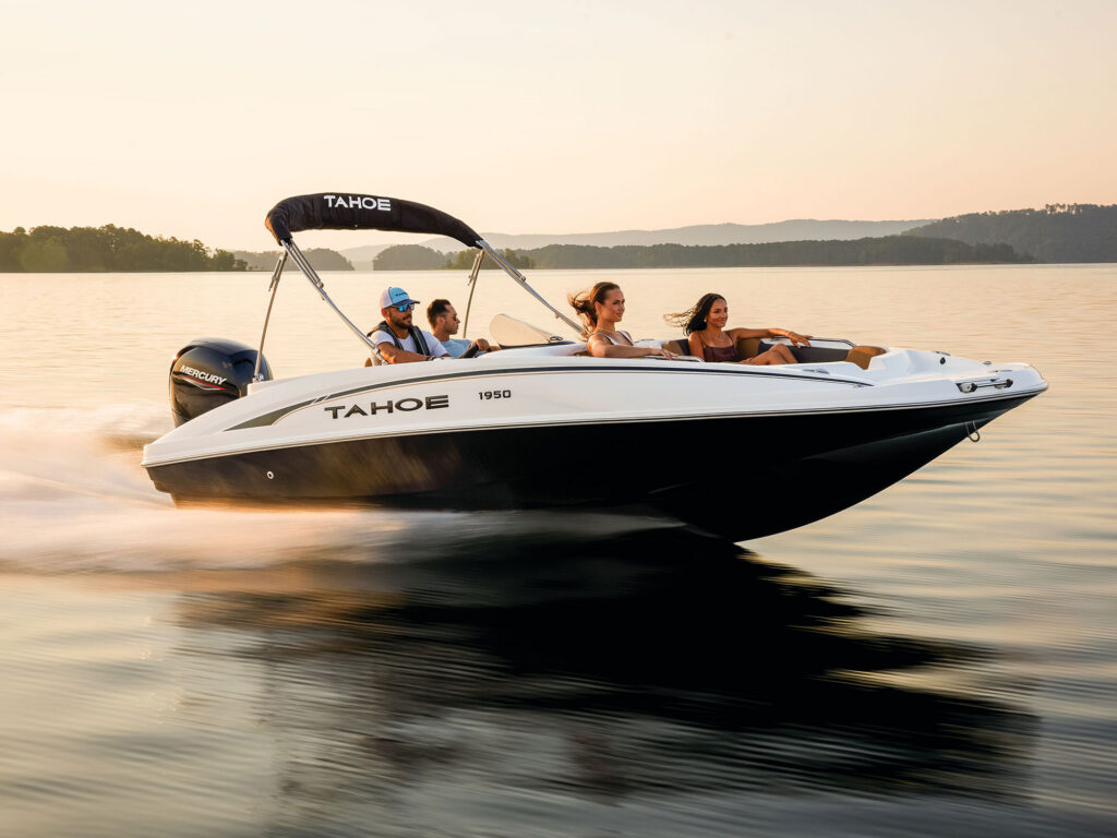 Tahoe 1950 at sunset