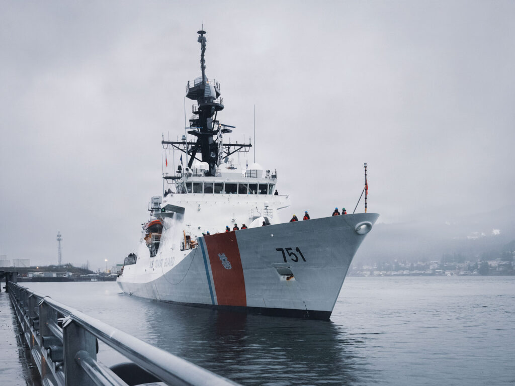 Legend Class cutter in port