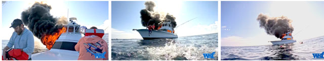 Crew in the water