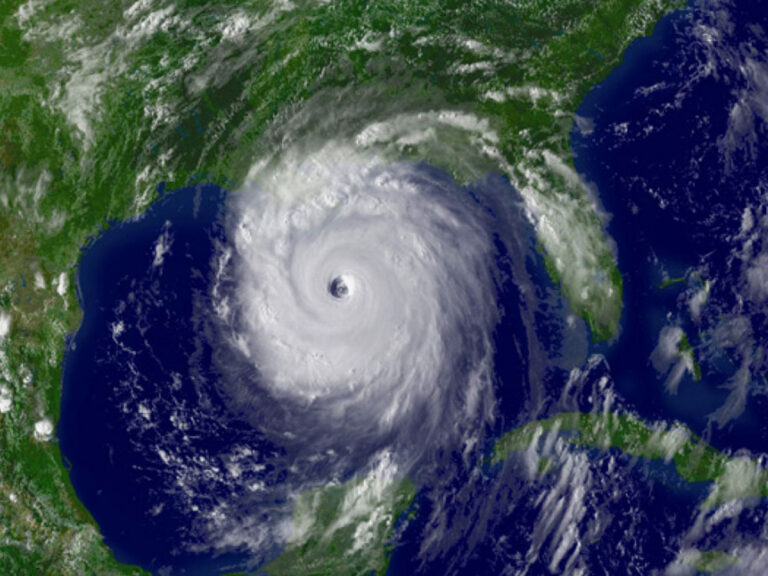 Hurricane in the Gulf of Mexico