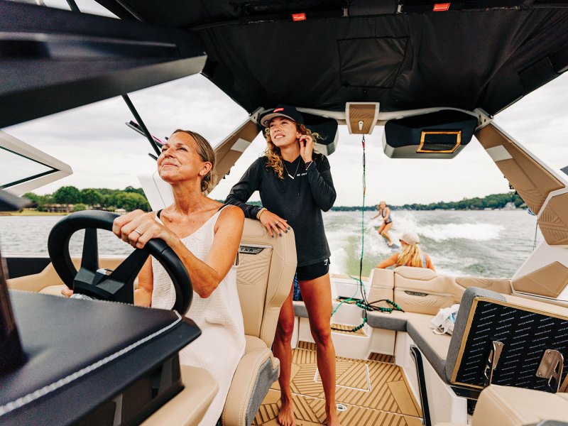 Wakesurfing at a Let Her Rip event