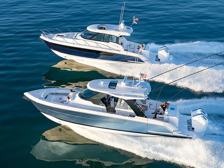 Tiara Yachts on the water