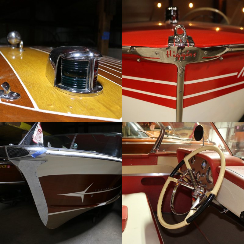 Collection of old boats at auction
