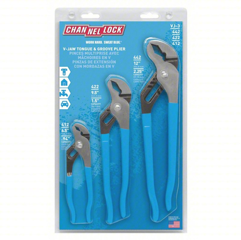 Channel Lock Tongue and Groove Plier Set