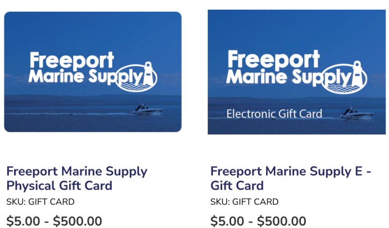 Marine Store Gift Card
