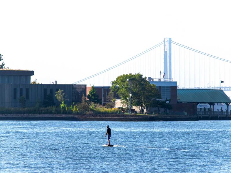 Cruising along on the Fliteboard