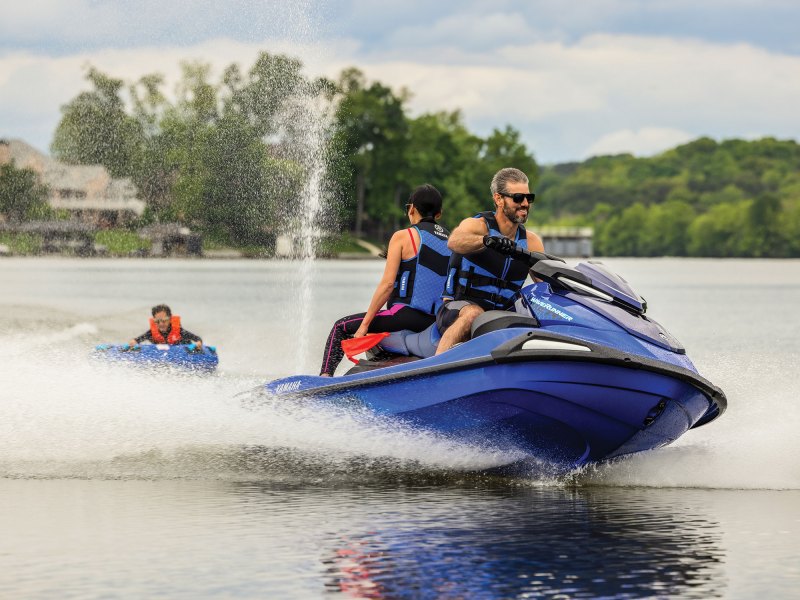 Yamaha PWC pulling a tube