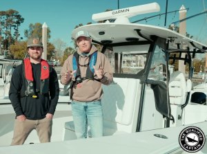 Capt. Chris Juall and Capt. Aaron Stasiak on set